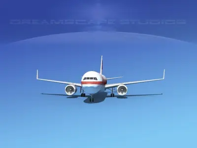 Boeing 767-300 Trans World 3D model