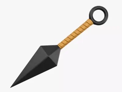 Knife throwing 03 3D model