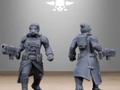 GrimGuard Steel Sisters 3D print model