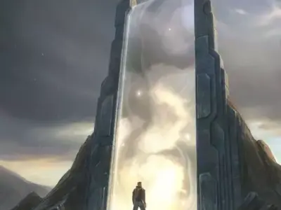 3d portal door to future 3D model