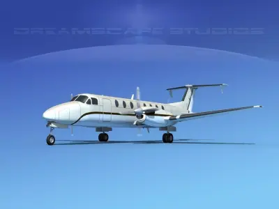 Beechcraft B1900C V06 3D model