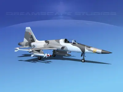 Northrop F-5E Tiger V12 Navy 3D model