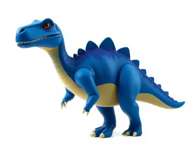 Stegosaurus Dinosaur Model Pack with PBR Textures Low-poly 3D model