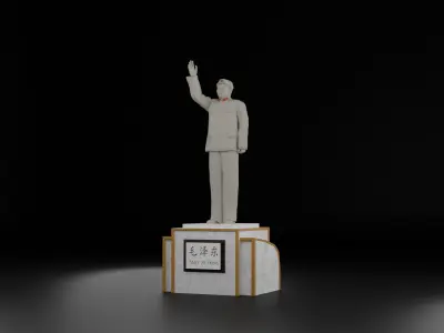 Mao Zedong Statue 3D model
