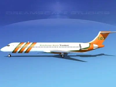 McDonnell Douglas MD-87 Erickson Fire Fighters 3D model