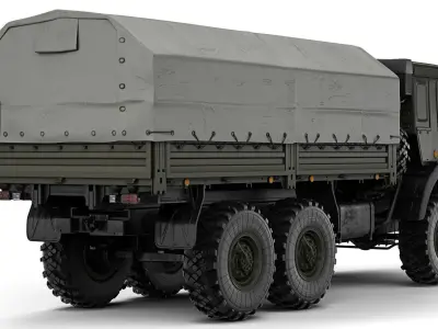 Kamaz 5350 Mustang 2003 3D model