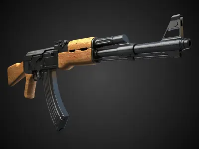 AK47 Assault Rifle Hi-Res 3D model