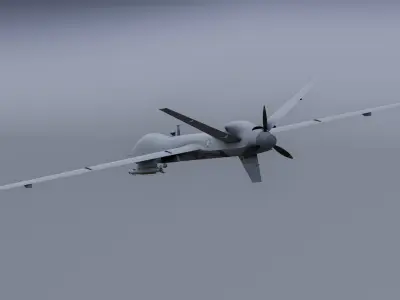 MQ 9 - Reaper Drone  Low-poly 3D model