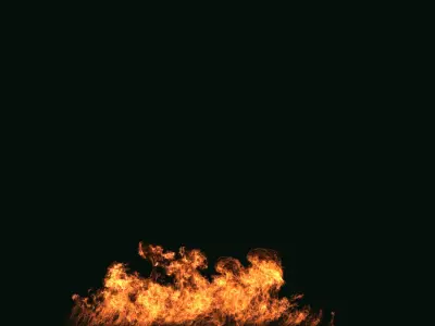 FumeFX Large Scale Fire 3D model