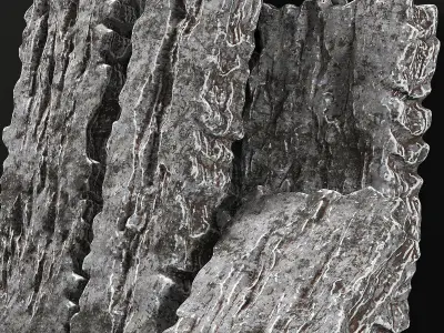 Slab rock thin five part n1 3D model