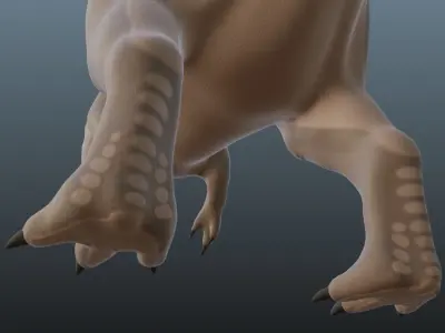 Giganotosaurus Low-poly 3D model