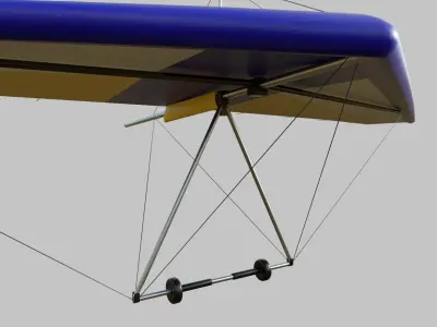 Hang Glider Low-poly 3D model Low-poly 3D model