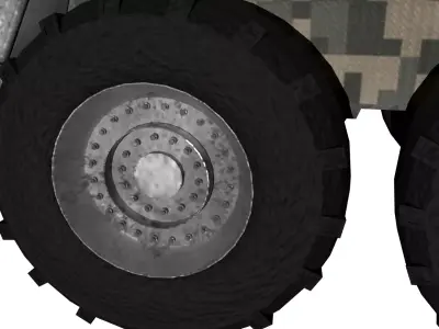 Modular Stryker MGS AFV 3D Model - 105mm Gun Mobile Gun System Low-poly 3D model