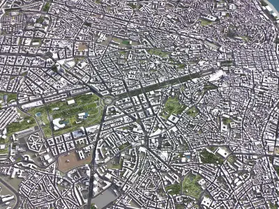 Lisbon - 3D City Model Low-poly 3D model