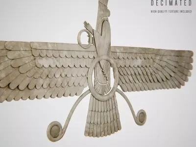 Ahura Mazda Farvahar 3D model