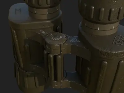 Swarovski 7x42 Binocular Low-poly 3D model