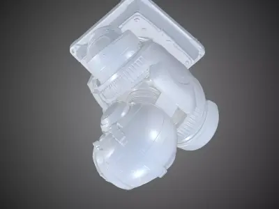 Sci-Fi Cyber Commando Pilot Bust PM-410 3D print model