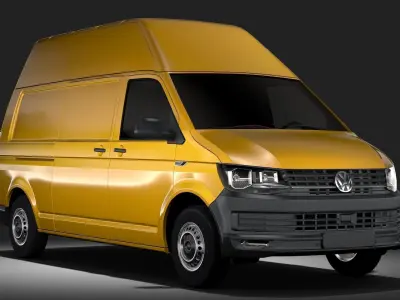 Volkswagen Transporter Van L2H3 T6 2017 3D model