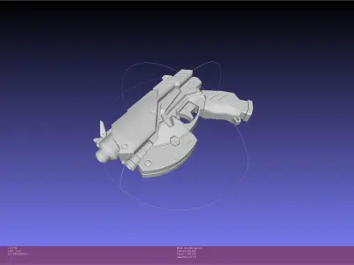 Overwatch DVa Light Gun Pistol 3D model