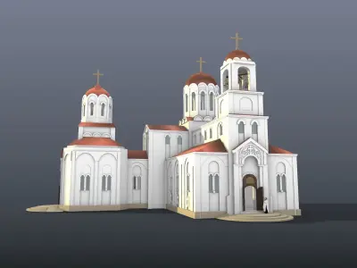 Parish temple 3D model