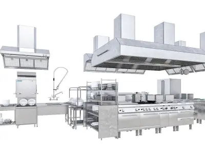 Commercial Kitchen v1 3D model