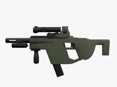 M17 gun Low-poly 3D model