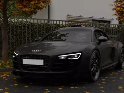 Audi RS8 Low-poly 3D model