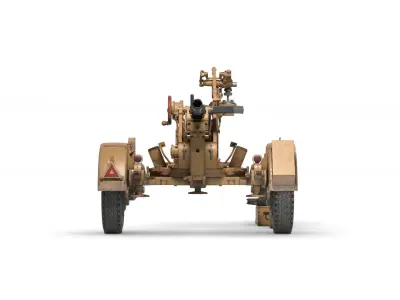 WWII Anti-Aircraft Gun  -  Flak 30 3D model