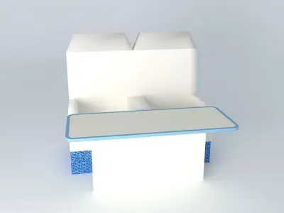 dfgdf seat and table Free 3D model