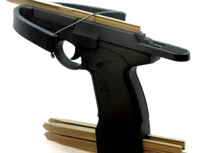 3D Printable Shooting Crossbow - Print in Place - Supportless 3D print model