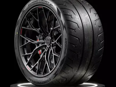 Continental Extreme Contact Force 345 30 ZR19 3D model