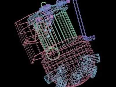 Magic Bomb in Blender Free low-poly 3D model