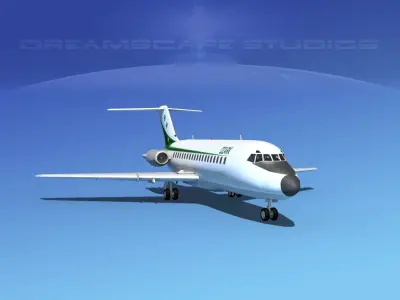 Douglas DC-9-15 Ozark 3D model