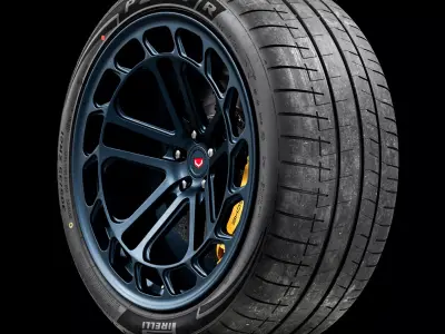 Pirelli R 305 35 ZR21 109Y New Profile 3D model