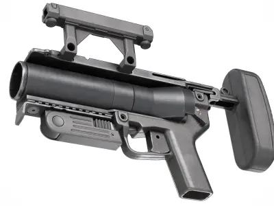 PBR M320 Grenade Launcher Low-poly 3D model