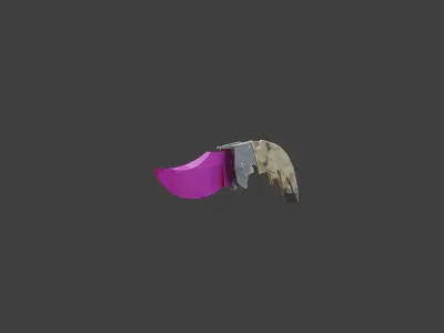 Falchion cs go Low-poly 3D model