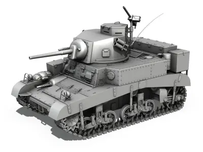 M3 Light Tank Honey 3D model