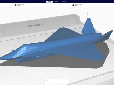 Sukhoi SU-75 Checkmate Low-poly 3D model