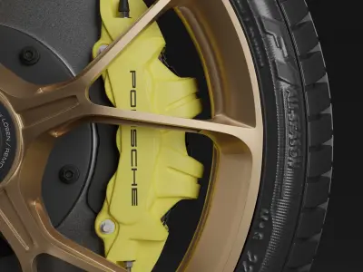 Porsche GT3 Wheels 3D 3D model