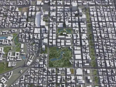 Sapporo Low-poly 3D model