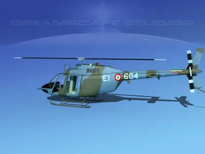 Bell OH-58B Italian Army 3D model