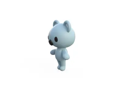 Little animal cute - Koala cute - Character007 Low-poly 3D model