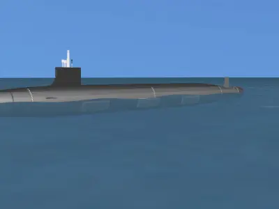 Virginia Class SSGN 798 USS Arkansas 3D model