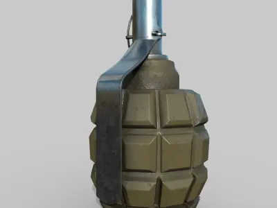 Grenade F1 Low-poly 3D model