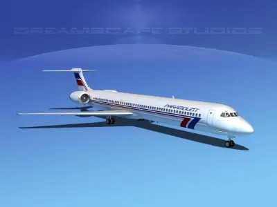 McDonnell Douglas MD80 Paramount 3D model