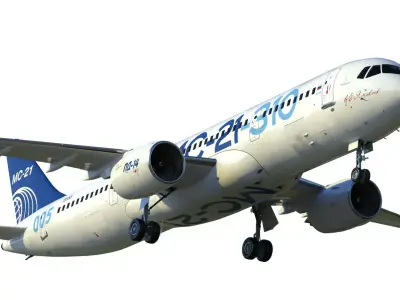 MC-21 airliner 3D model