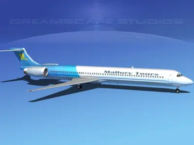 Douglas MD-80 Mallory Tours 3D model