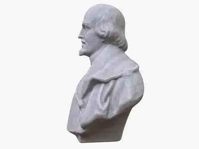 Shakespeare Marble Bust 3D model