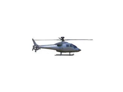 3d Model Helicopter Sunset Flight Collection  3D model