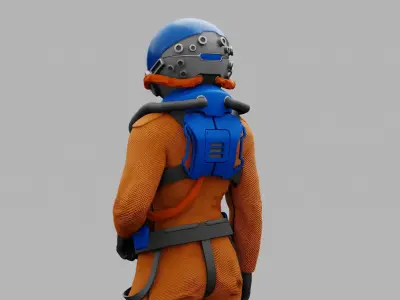 MARS  COLONY SUITE  rigged character 3D model